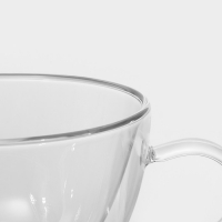 Кружка стеклянная с двойными стенками Magistro &laquo;Лиди. Дуо&raquo;, 400 мл