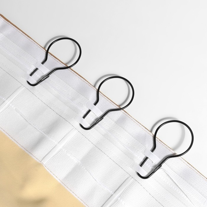 Крючок для штор, 6,8 × 3,8 × 0,2 см, 20 шт, цвет чёрный Крючок для штор, 6,8 × 3,8 × 0,2 см, 20 шт, цвет чёрный