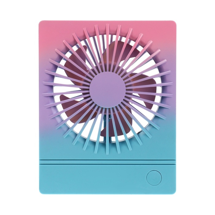 Портативный вентилятор YS2202B, 500 мАч, 3 режима, вход micro-USB, провод,градиент холодный Портативный вентилятор YS2202B, 500 мАч, 3 режима, вход micro-USB, провод,градиент холодный