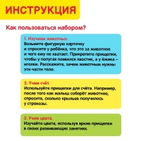 IQ-игра с прищепками «Животные» IQ-игра с прищепками «Животные»