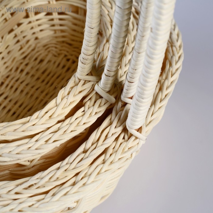 Набор корзин плетеных из 4-х 20х28 Н 8/26,17х24 Н7/25,14х21Н6/20, 12х18 Н 5/17 см.(ротанг)