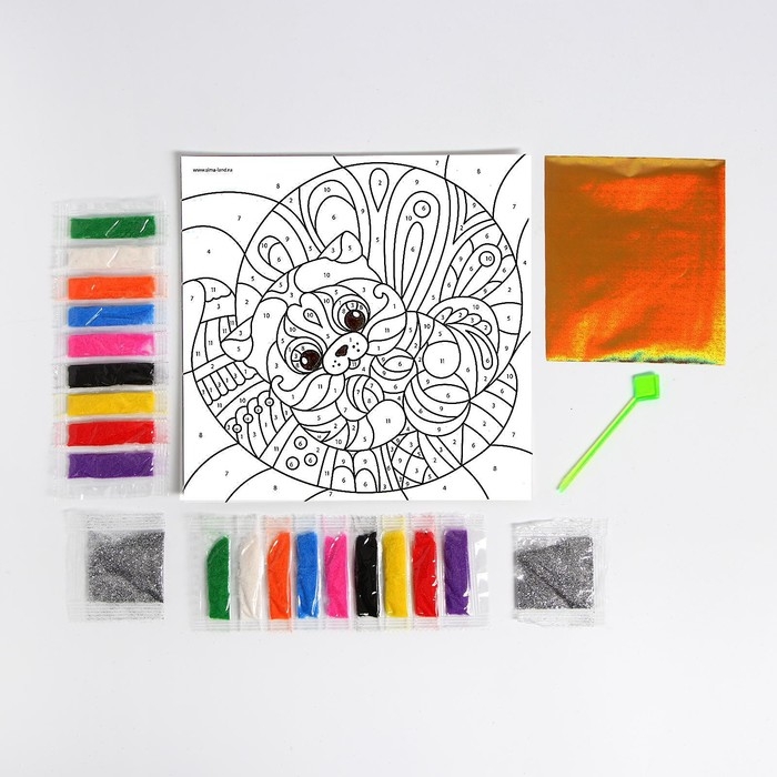 Набор для творчества. Фреска песком «Кот» Набор для творчества. Фреска песком «Кот»