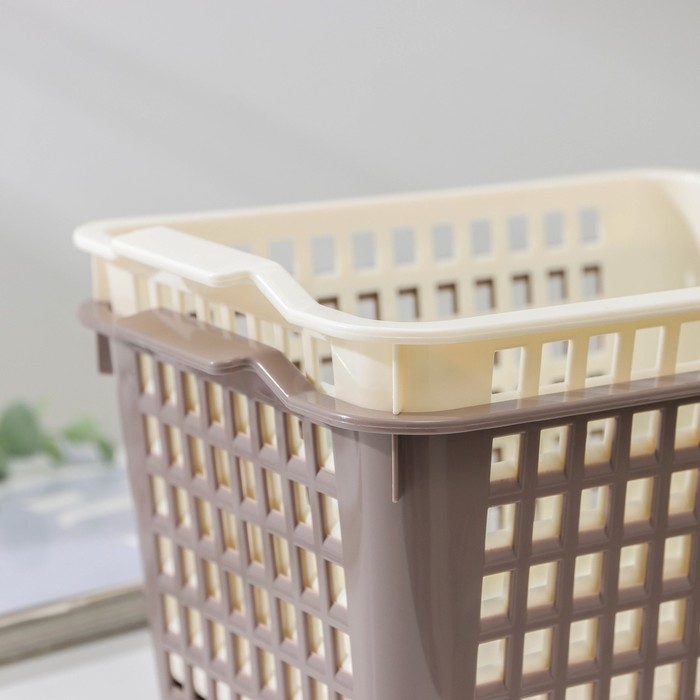 Корзина для хранения, 15&times;21&times;12 см, цвет МИКС