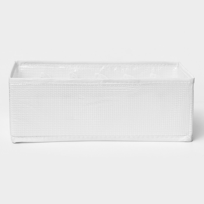 Органайзер для хранения белья LaDо́m, 6 ячеек, 28×16×10 см, цвет белый Органайзер для хранения белья LaDо́m, 6 ячеек, 28×16×10 см, цвет белый