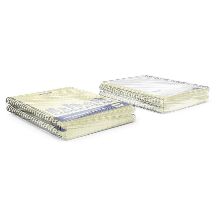 Тетрадь на спирали, 80 листов в клетку, ErichKrause Megapolis Yellow Concept, обложка мелованный картон, жёлтый внутренний блок