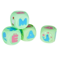 Набор резиновых кубиков &laquo;Весёлая азбука&raquo;, 18 штук
