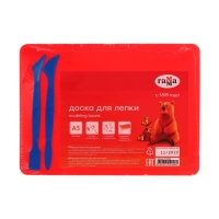 Доска для лепки пластиковая А5 Гамма, 2 стека, красная 21122026 Доска для лепки пластиковая А5 Гамма, 2 стека, красная 21122026
