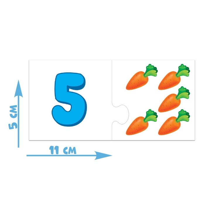 Парные пазлы &laquo;Счёт&raquo;, 12 пазлов, 24 детали