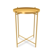 Столик журнальный, 376х376х515, Золото