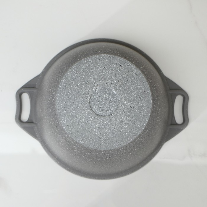 Кастрюля, 3 л, d=24 см, h=12,5 см, антипригарное покрытие, цвет светлый мрамор Кастрюля, 3 л, d=24 см, h=12,5 см, антипригарное покрытие, цвет светлый мрамор