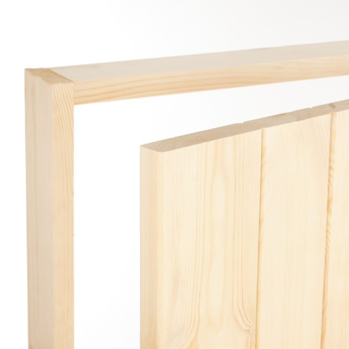 Дверной блок для бани, 170&times;80см, из сосны, на клиньях, массив, "Добропаровъ"