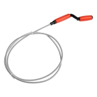 Трос сантехнический ZEIN, оцинкованный, с вращающейся ручкой, d=6 мм, L=2 м Трос сантехнический ZEIN, оцинкованный, с вращающейся ручкой, d=6 мм, L=2 м