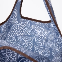 Сумка хозяйственная без застёжки, складная, цвет синий Сумка хозяйственная без застёжки, складная, цвет синий