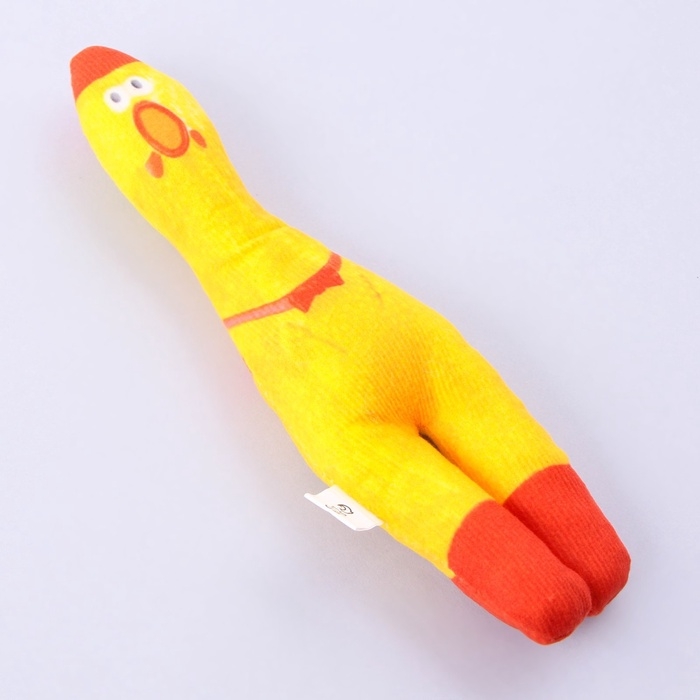 Игрушка для собак с пищалкой &laquo;&lrm;Курица&raquo;&lrm; из текстиля, 21 х 6,8 см