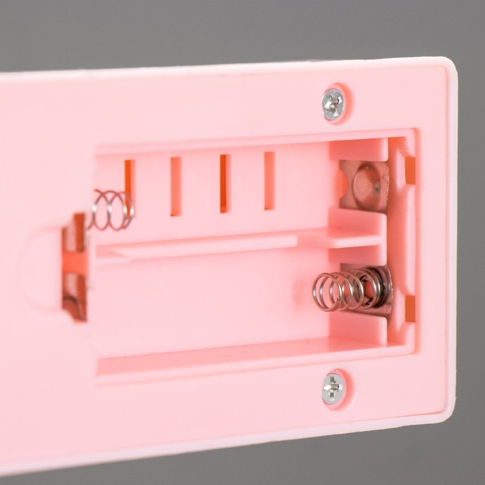 Ночник "Звезды" 5хLED 4000К 2хАА розовый 20х12х5,5см RISALUX