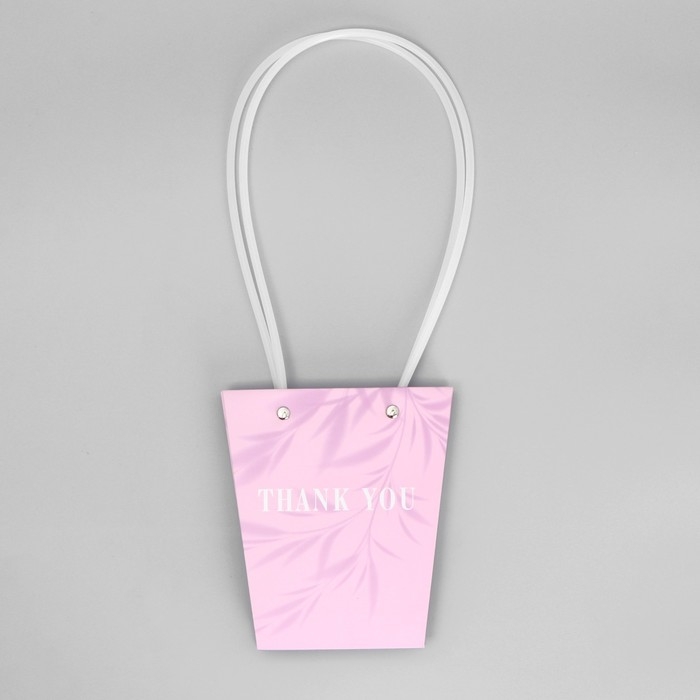 Переноска для цветов «Благодарю», 13.5 х 15 х 9.5 см Переноска для цветов «Благодарю», 13.5 х 15 х 9.5 см