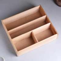 Ящик деревянный 34.5&times;30&times;10 см подарочный комодик