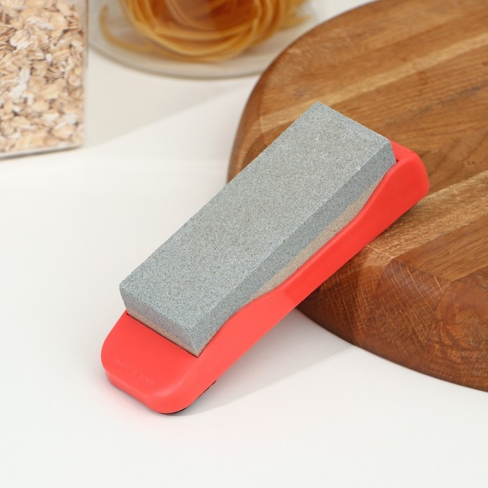 Точильный камень Доляна «Стоун», 14,7 см, цвет МИКС Точильный камень Доляна «Стоун», 14,7 см, цвет МИКС