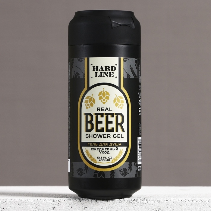 Гель для душа во флаконе пиво, 400 мл, HARD LINE