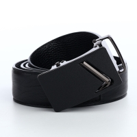 Ремень мужской, ширина 3,6 см, винт, пряжка автомат, цвет чёрный Ремень мужской, ширина 3,6 см, винт, пряжка автомат, цвет чёрный