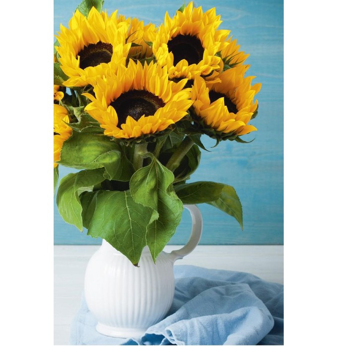 Алмазная мозаика на подрамнике с полным заполнением &laquo;Подсолнухи&raquo;, 20 х 30 см