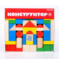 Конструктор &laquo;Цветной&raquo;, 65 элементов