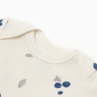 Боди с дл. Рукавом Крошка Я Blueberry  р. 74-80, молочный