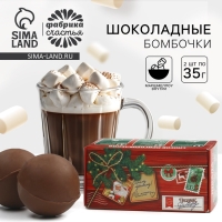 Шоколадная бомбочка с маршмеллоу &laquo;Почта&raquo; 2 шт х 35 г