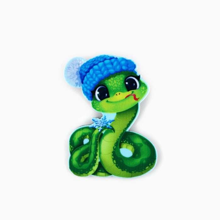 Магнит акриловый новогодний &laquo;Новый год: Новых радостей в Новом году&raquo;, 5 см