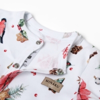 Комбинезон детский MINAKU "Winter", цвет белый, рост 68-74 см