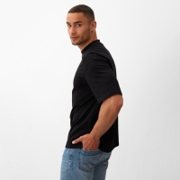 Футболка мужская из органического хлопка MINAKU OVERSIZE FIT: цвет черный, р-р 56