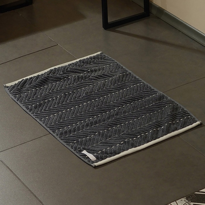 Коврик махровый SL HOME: Lines Коврик махровый SL HOME: Lines "Гри Сандре" 50х70 см, 100% хлопок, 750 г/м2