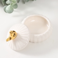 Шкатулка керамика "Золотой воробышек" МИКС 7,5х7,5х7 см Шкатулка керамика "Золотой воробышек" МИКС 7,5х7,5х7 см