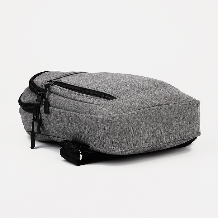 Сумка-слинг из текстиля, &laquo;ЗФТС&raquo;, цвет серый