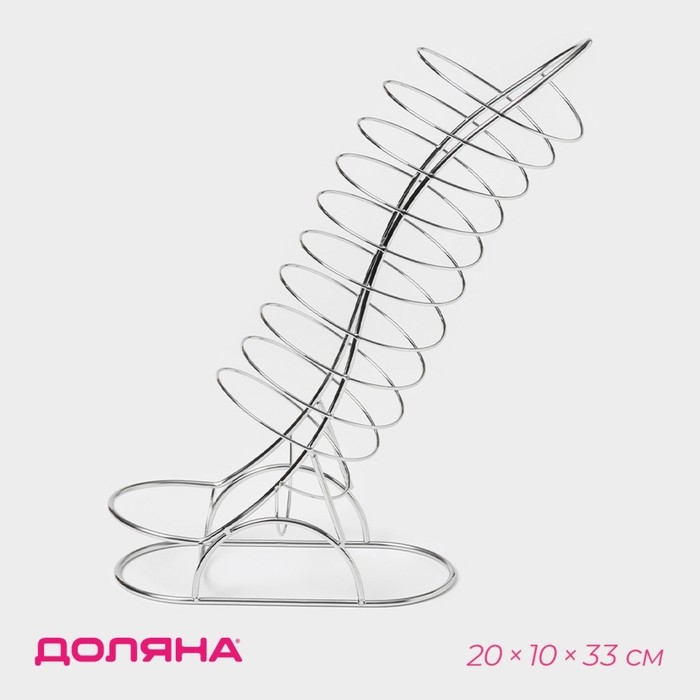 Фруктовница Доляна &laquo;Вертикаль&raquo;, 20&times;10&times;33 см, цвет хром