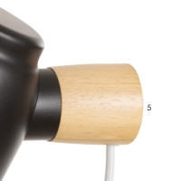 Бра "Норди" Е14 40Вт черный 11х10х19 см Бра "Норди" Е14 40Вт черный 11х10х19 см