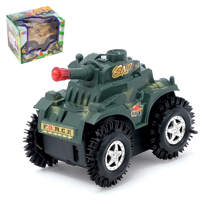 Машина-перевертыш «Спецназ», работает от батареек, цвета МИКС Машина-перевертыш «Спецназ», работает от батареек, цвета МИКС