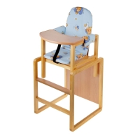 Стульчик для кормления &laquo;Алекс&raquo;, трансформер, цвет голубой, рисунок МИКС