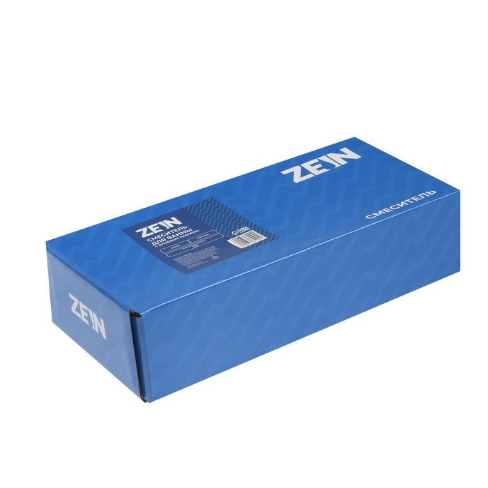 Смеситель для ванны ZEIN Z2079CR, кран-букса латунь 1/2 Смеситель для ванны ZEIN Z2079CR, кран-букса латунь 1/2", с душевым набором, латунь, хром