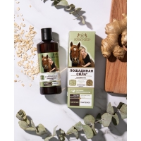 Шампунь Лошадиная сила для роста и укрепления волос с креатином на основе овсяных ПАВ, 250 мл