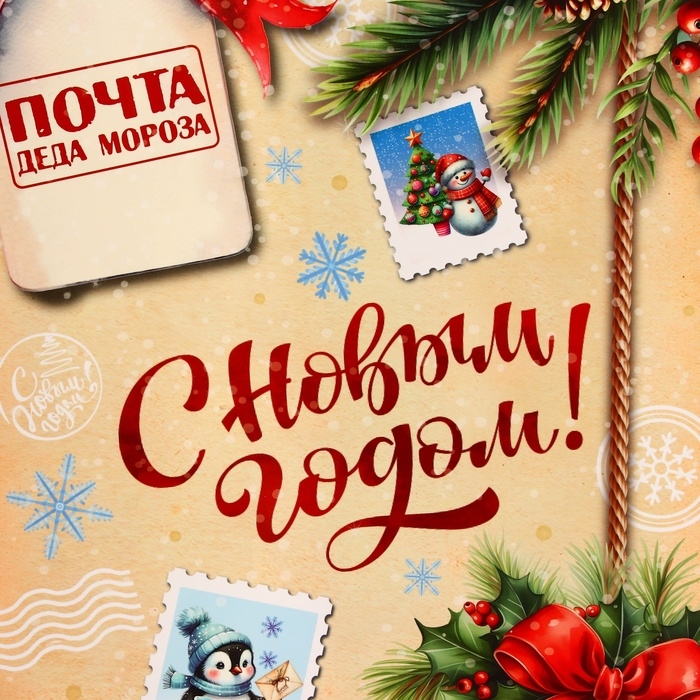 Пакет ламинированный вертикальный "С новым годом!", L 31 &times; 40 &times; 12 см