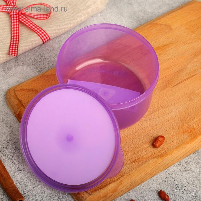 Ланч-бокс круглый FoodVibes &laquo;Перчики&raquo;, 500 мл