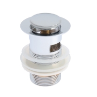 Донный клапан TIM BAR0801B, для раковины, с переливом, высота 8 см