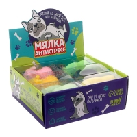 Антистресс сквиш мялка «Пёсик», цвета МИКС, в шоубоксе Антистресс сквиш мялка «Пёсик», цвета МИКС, в шоубоксе