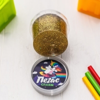 Слайм &laquo;Пегас&raquo; голография, золото, 90 г