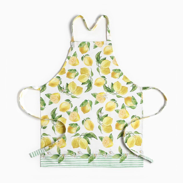 Фартук "Этель" Лимоны 60х65 см см, 100% хл, репс 190 гр/м2