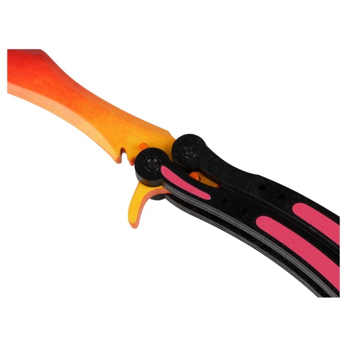 Деревянный нож-бабочка &laquo;Градиент&raquo;, серия &laquo;Легендарный&raquo;