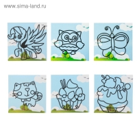 Аппликация &laquo;Веселье&raquo; подставка, стразы, МИКС