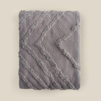 Плед SL Home 150*200 см, цв.серый, 100% хлопок, 450 гр/м2