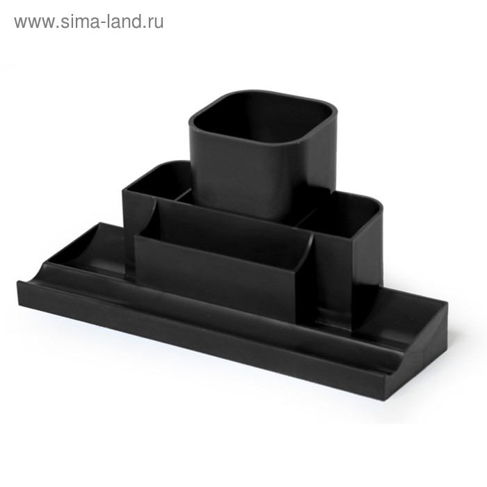 Подставка-органайзер для канцелярии Подставка-органайзер для канцелярии "Башня", черная